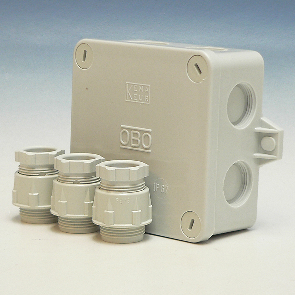 OBO kabeldoos B9K/SO +3 wartels, IP54