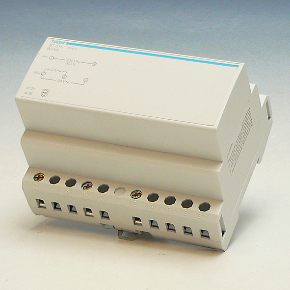 Hager Veiligheidstrafo 230/12-24V 63VA ST315 afbeelding 2