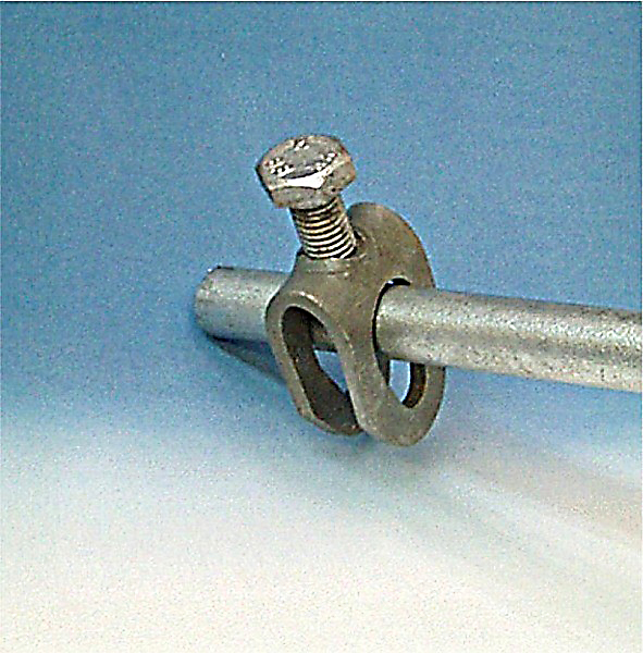 Aardelektrode 2 meter gegalvaniseerd klem en koppelstuk apart bestellen