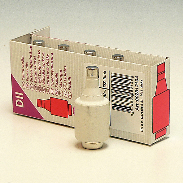ETI Zekering 500V~ 10A snel DII rood afbeelding 2