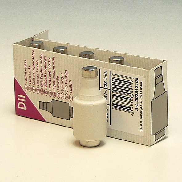 ETI Zekering 500V~ 16A snel DII grijs afbeelding 2