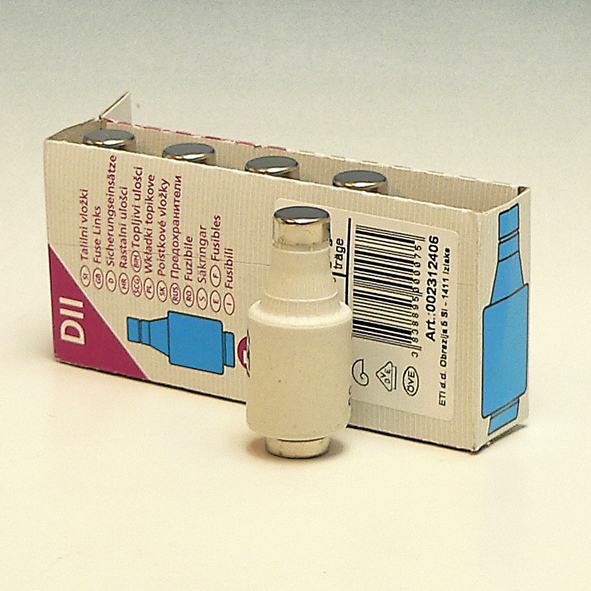 ETI Zekering 500V~ 20A traag DII blauw