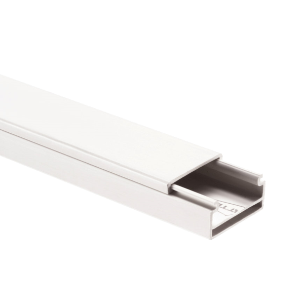 Attema Leidingkanaal P25 koker+deksel 13x25mm PVC wit RAL9010 (lengte 2m) 9262