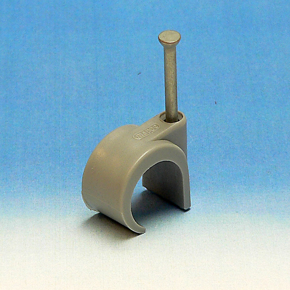 Spijkerclip 16-19mm staal 40mm grijs
