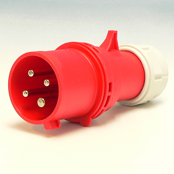 CEE Stekker male met connectie ring 32A - Nautic Gear