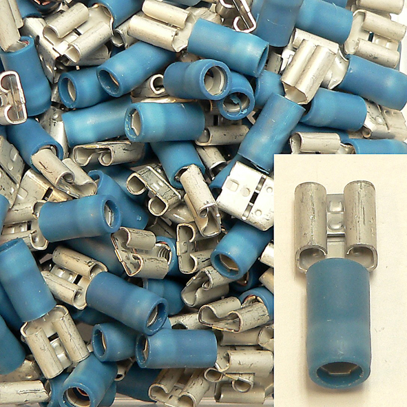 KLAUKE 730 KABELSCH VLAKBUS 6.3 BL 2.5MM afbeelding 2