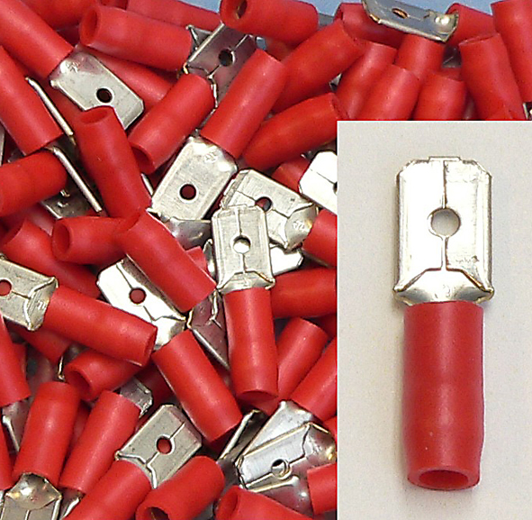KLAUKE 820 KABELSCH VLAKSTEK 6.3 RO 1MM afbeelding 2