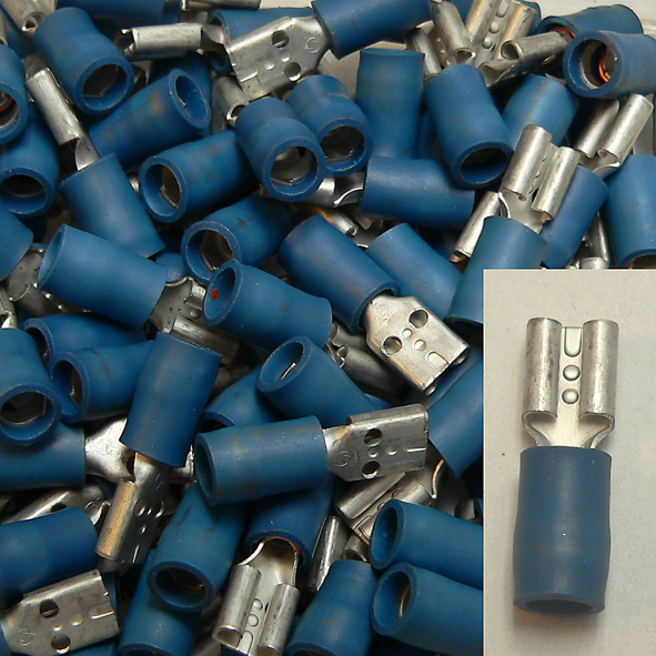 KLAUKE 830/2 KABELSCH VLAKBUS 4.8 BL 2.5MM afbeelding 2