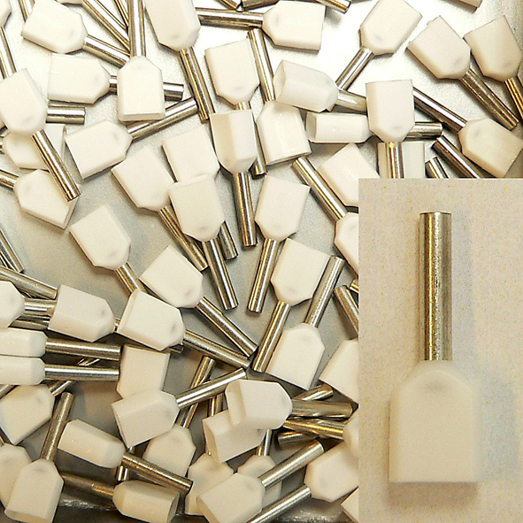 KLAUKE 869/8 ADEREINDH 0.5MM2 WT TWIN L=8 afbeelding 2