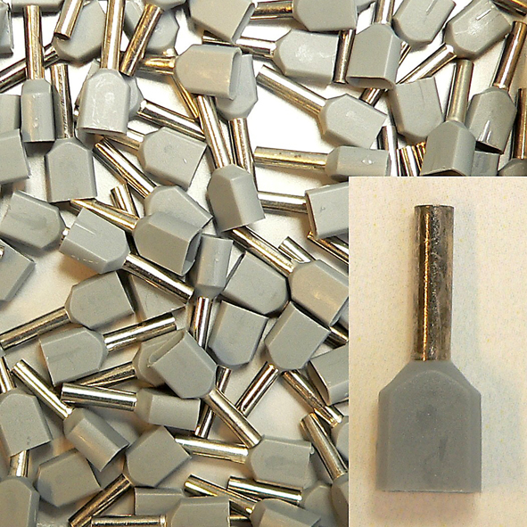 KLAUKE 870/8 ADEREINDH 0.75MM2 GS TWIN L=8 afbeelding 2