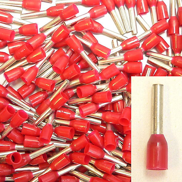 KLAUKE 471/8 ADEREINDHULS 1MM2 RD L=8 afbeelding 2