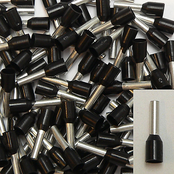 KLAUKE 472/8 ADEREINDHULS 1.5MM2 ZW L=8 afbeelding 2