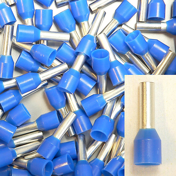 KLAUKE 473/8 ADEREINDHULS 2.5MM2 BL L=8 afbeelding 2