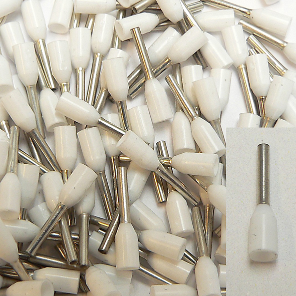 KLAUKE 169/8 ADEREINDHULS 0.5MM2 WT L=8 afbeelding 2