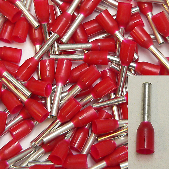 KLAUKE 171/8 ADEREINDHULS 1MM2 RD L=8 afbeelding 2