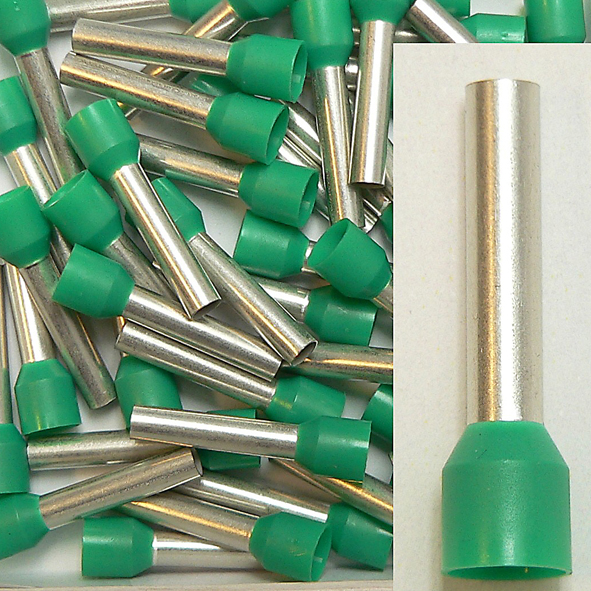 KLAUKE 175/18 ADEREINDHULS 6MM2 GN L=18 afbeelding 2