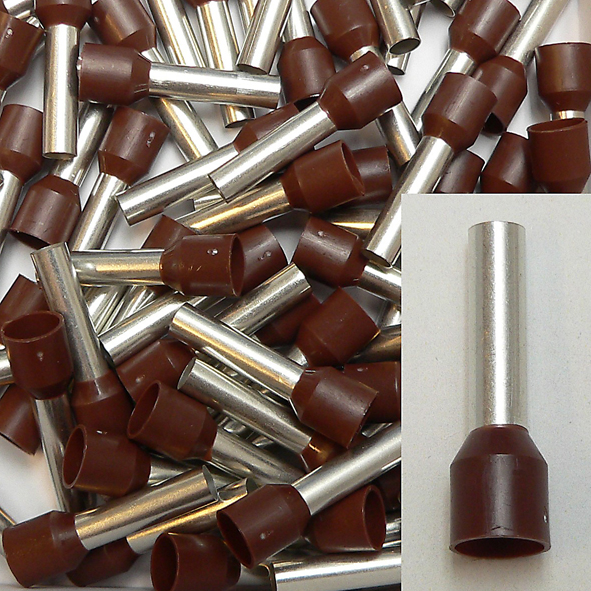 KLAUKE 176/18 ADEREINDHULS 10MM2 BR L=18 afbeelding 2