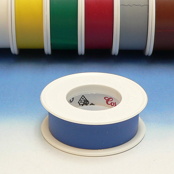 Coroplast 302 isolatietape 15mm blauw 10m