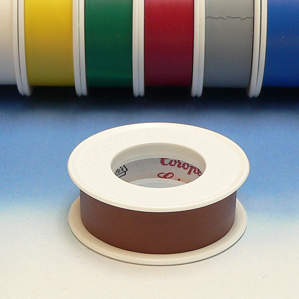 Coroplast 302 isolatietape 15mm bruin 10m afbeelding 2