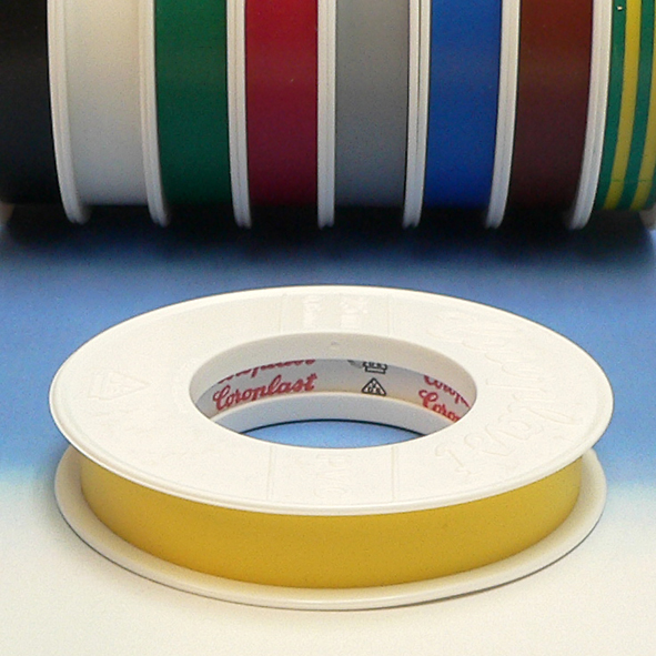 PVC-Isolatieband Geel 15mm, 25 meter Coroplast afbeelding 2