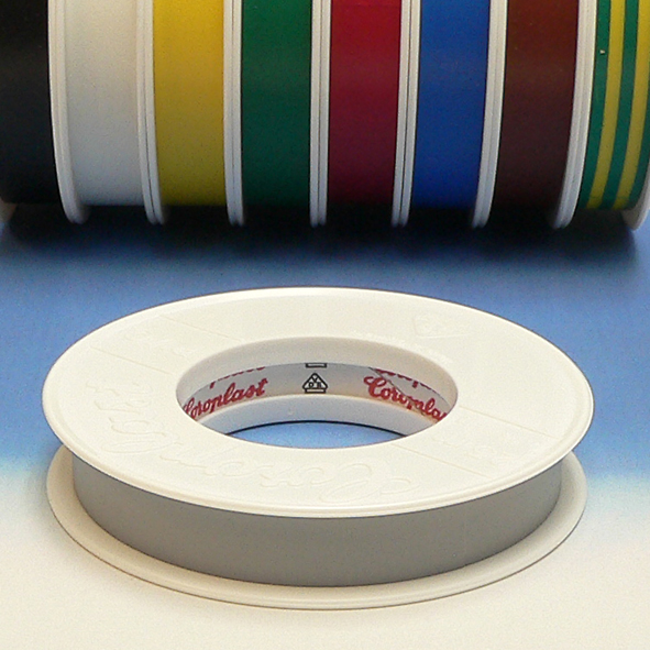 Coroplast 302 isolatietape 15mm grijs 25m afbeelding 2