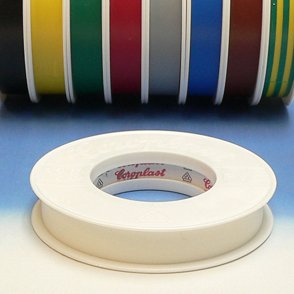 PVC-Isolatieband wit 15 mm, 25 meter Coroplast afbeelding 2