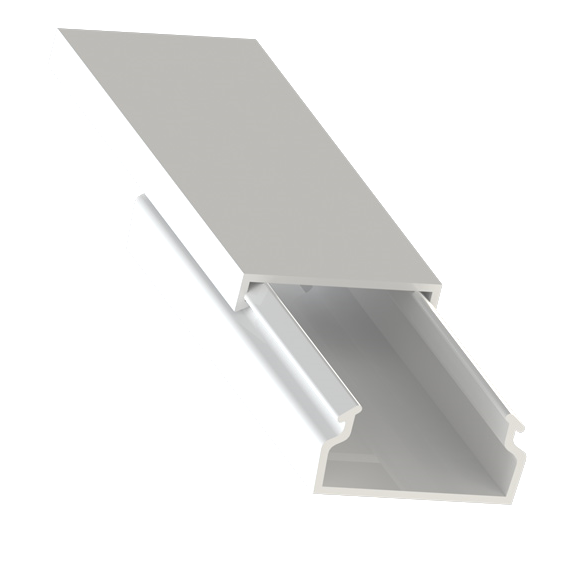Plakgoot leidingkoker zelfklevend 20x10 mm wit 2m