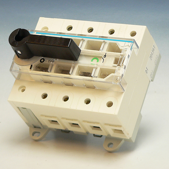Hager Lastscheider 3-polig 125A modulair, compact HA306 afbeelding 2