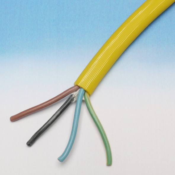 DONNE BMQL 4X4 KNIP PUR KABEL GEEL GERIBD KNIP afbeelding 2