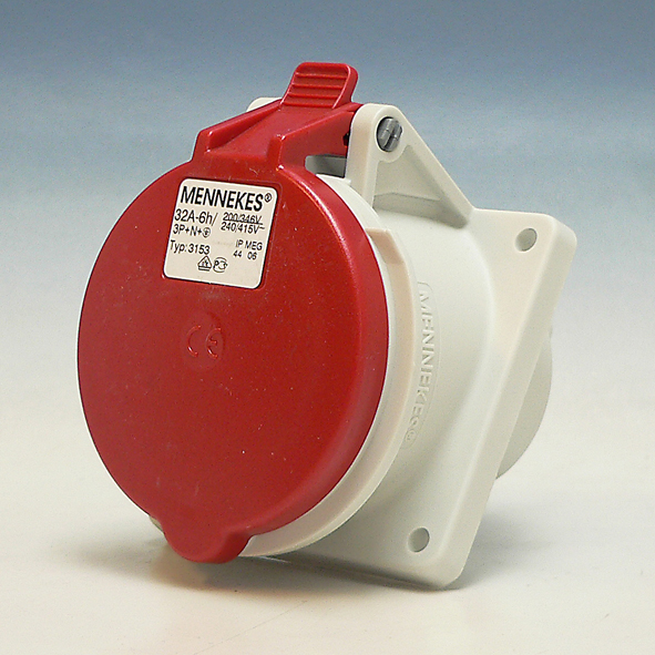MENNEKES CEE 3153 WCD 32A 5P INB 400V G4 afbeelding 2