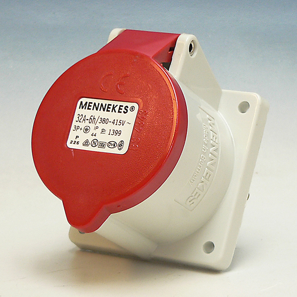 MENNEKES CEE 1399 WCD 32A 4P INB 400V RECHT G4 afbeelding 2