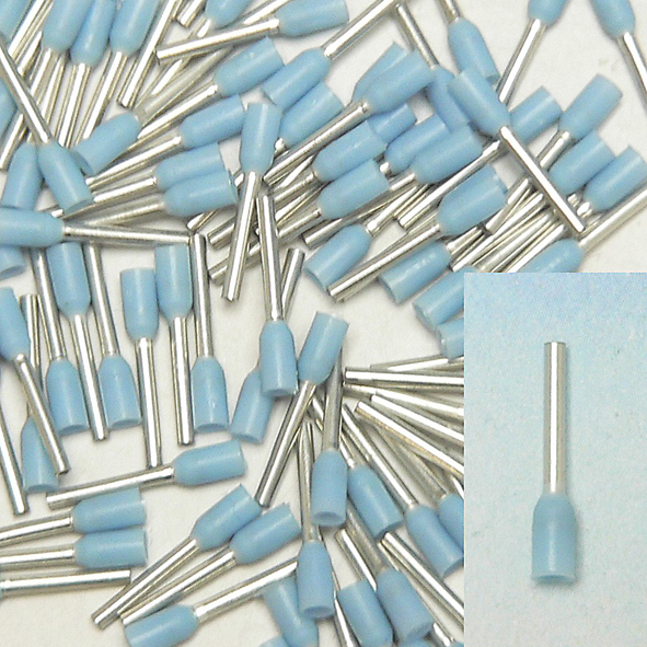 KLAUKE 167/HL ADEREINDHULS 0.25MM2 BL L=8 afbeelding 2