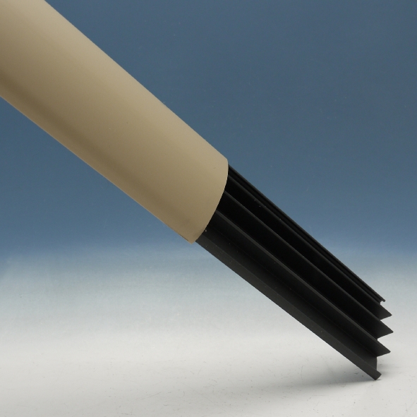 Vloergoot+deksel SL 18x75mm 4-kanaal RAL1019 beige afbeelding 2