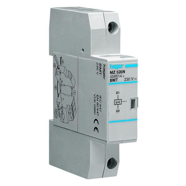 Hager Onderspanningsafschakelspoel 230VAC Motorbev.sch. MZ528N afbeelding 2