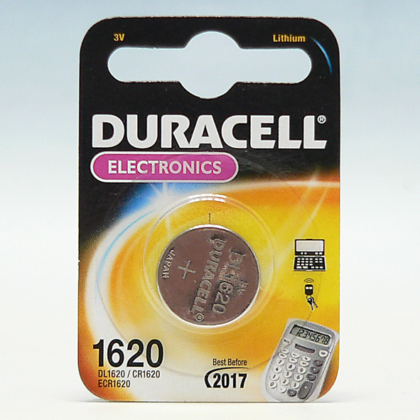 DURACELL DL 1620 KNOOPCEL IEC CR 1620 3V 1=1ST