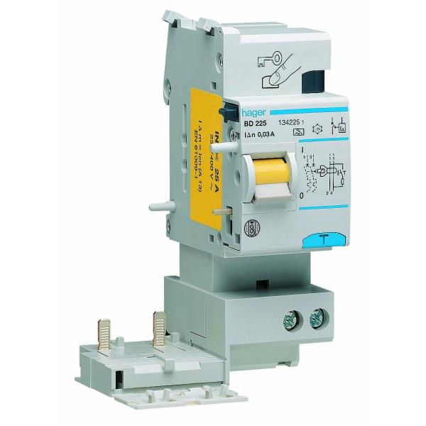 Hager Aardlekelement 2-P 25A 10mA klasse A BC225N afbeelding 2