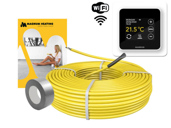 Vloerverwarmingskabel 194,1m 3300W 19,4m² set