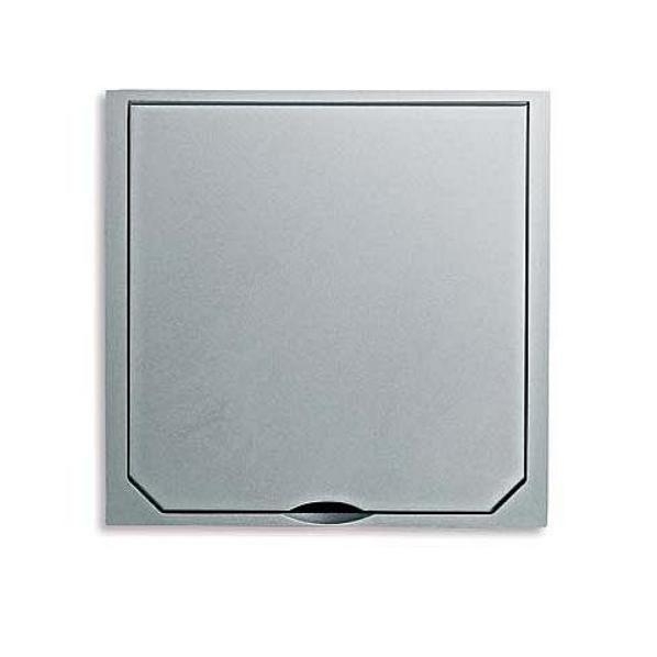 Raam voor vloercontactdoos 1632-602 en 1632-500 Edelstaal mat 1632ESM