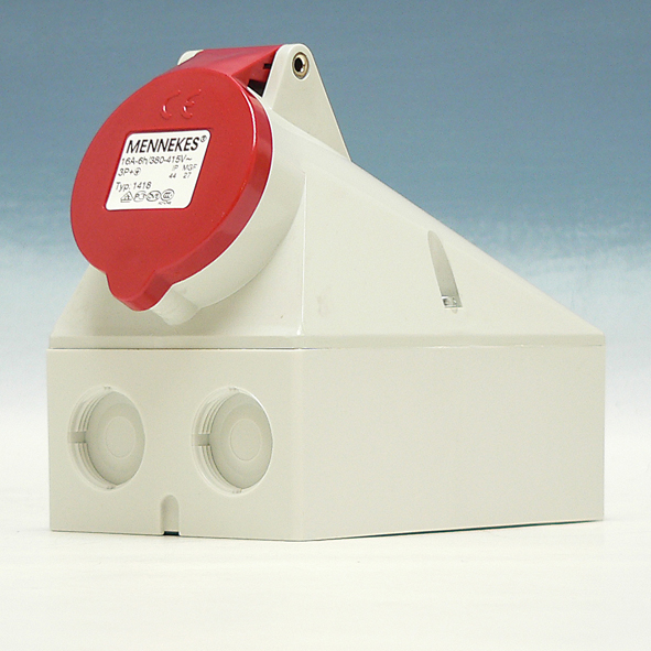 MENNEKES CEE 1418 WCD 16A 4P OPB 400V IP44 afbeelding 2