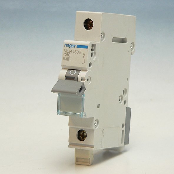 Hager Installatieautomaat 1-P C50A 6kA MCN150E afbeelding 2
