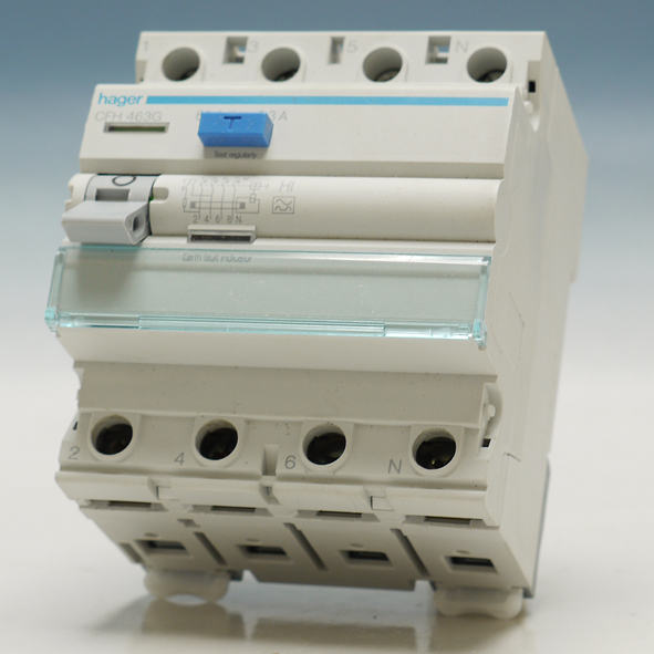Hager Aardlekschakelaar 4-P 63A 300mA klasse HI CFH463G afbeelding 2