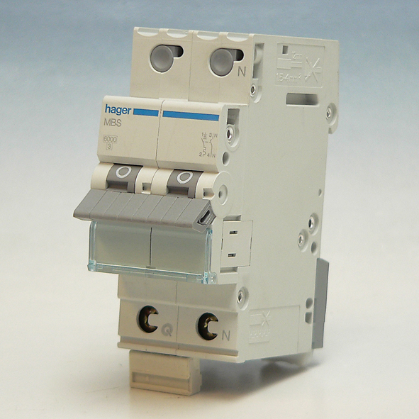 Hager Installatieautomaat 1-P+N B32A 6kA QuickBusbar MBS532E afbeelding 2