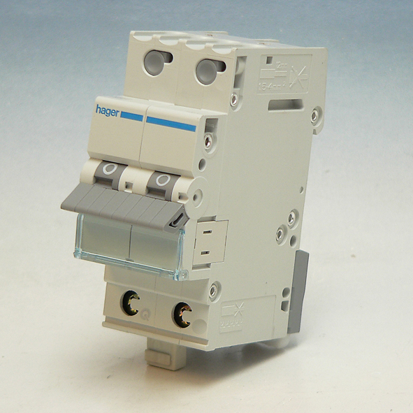 Hager Installatieautomaat 2-P C20A 6kA QuickBusbar MCS220E afbeelding 2