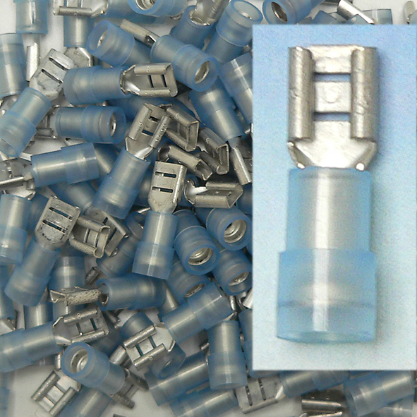 KLEMKO SP 2504 FL-8 KABELSCH VLAKST 4.8 BL 2.5MM afbeelding 2