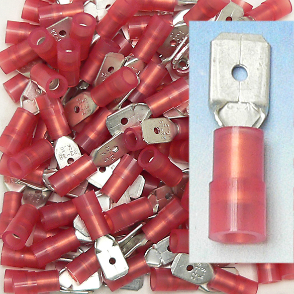 Nylon Geïsoleerde Vlaksteker 6,3x0,8mm voor 0,5-1,5 mm2 afbeelding 2