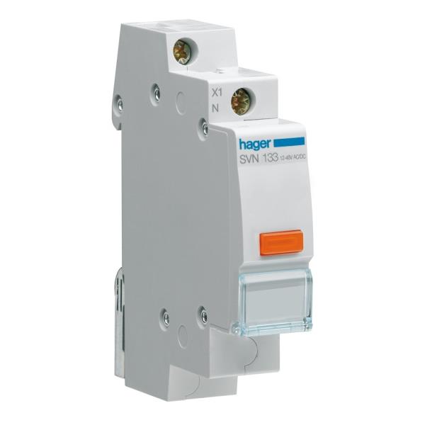 Hager Signaallamp LED 1 x oranje 230VAC SVN123 afbeelding 2
