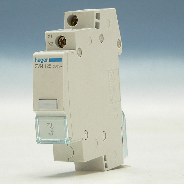 Hager Signaallamp LED 1 x wit 230VAC SVN125 afbeelding 2