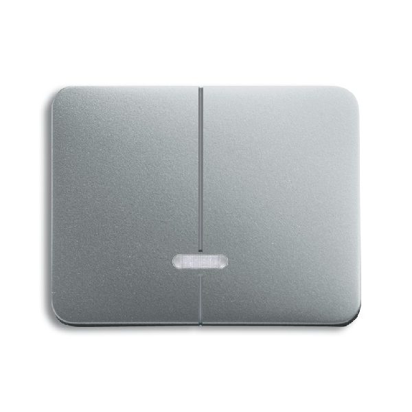 ABB Busch-jaeger busch-jaeger alpha nea serie tipdimmer centraalplaat titanium 6545-266 (2CKA006599A2900) afbeelding 2