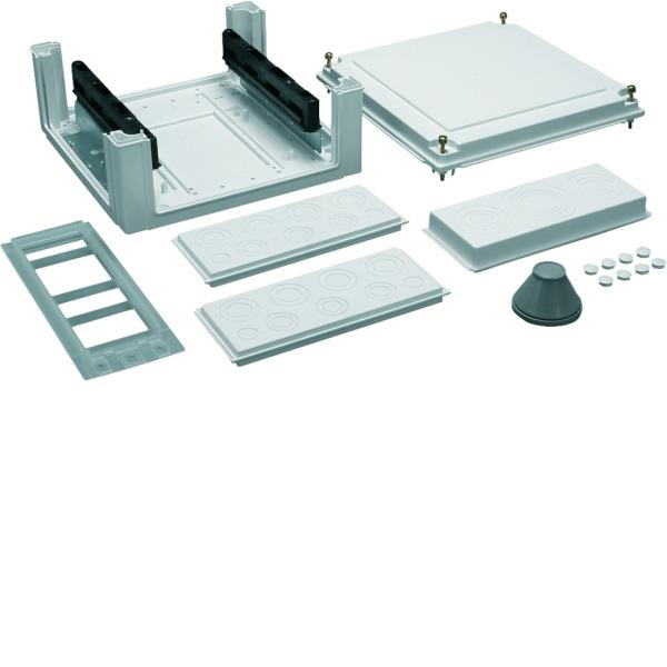 Hager Kabelinvoerunit 150x250mm voor 60 mm - railsysteem U84S6 afbeelding 2