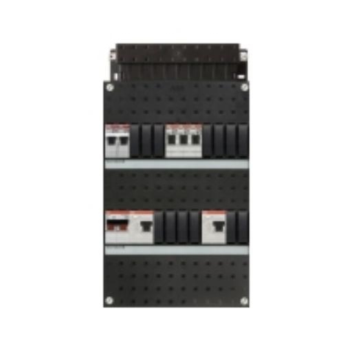 ABB 1 fase groepenkast met 3-groepenverdeler met fornuisgroep en hoofdschakelaar (HAD 3231-22F+H42) afbeelding 2